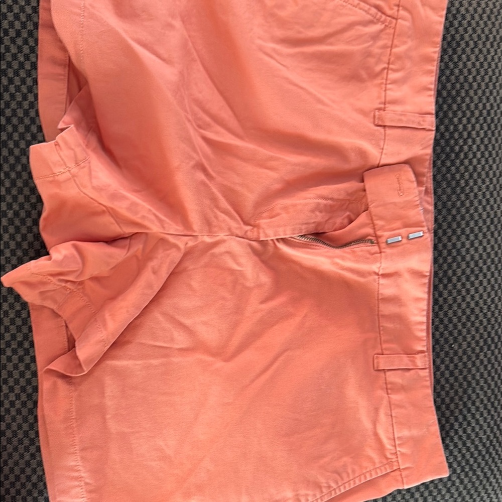 LOFT Orange Cargo Shorts Relaxed Fit